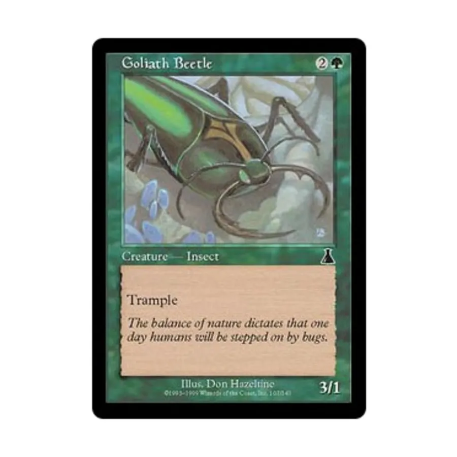 CCG Жук-голиаф (С), MTG - Urza's Destiny
CCG Жук-голиаф (С), MTG - Urza's Destiny