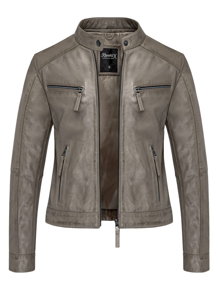 Кожаная куртка REPUBLIX, серый
Кожаная куртка REPUBLIX, серый