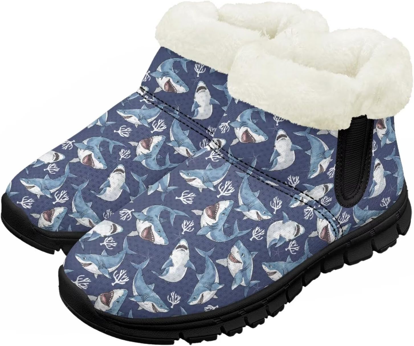 Детские зимние ботинки Chririnla для мальчиков и девочек, короткие теплые ботиночки с нескользящей подошвой, легкие обувь для холодной погоды, Shark Print
Детские зимние ботинки Chririnla для мальчиков и девочек, короткие теплые ботиночки с нескользящей подошвой, легкие обувь для холодной погоды, Shark Print