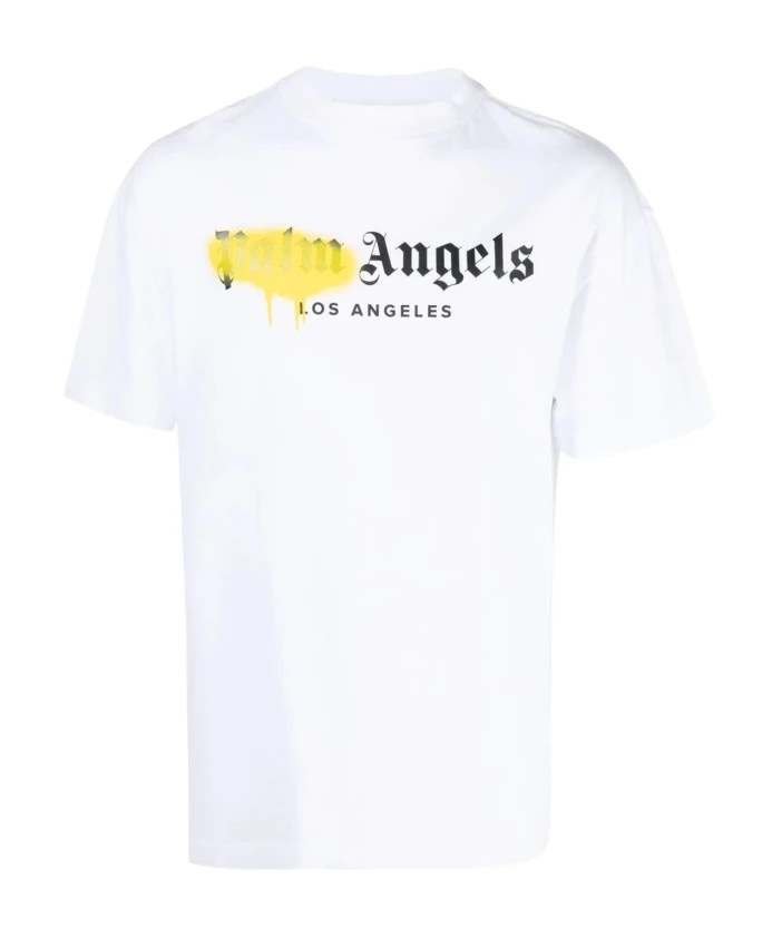 Футболка с логотипом, напечатанным в технике спрей. Palm Angels, белый
Футболка с логотипом, напечатанным в технике спрей. Palm Angels, белый