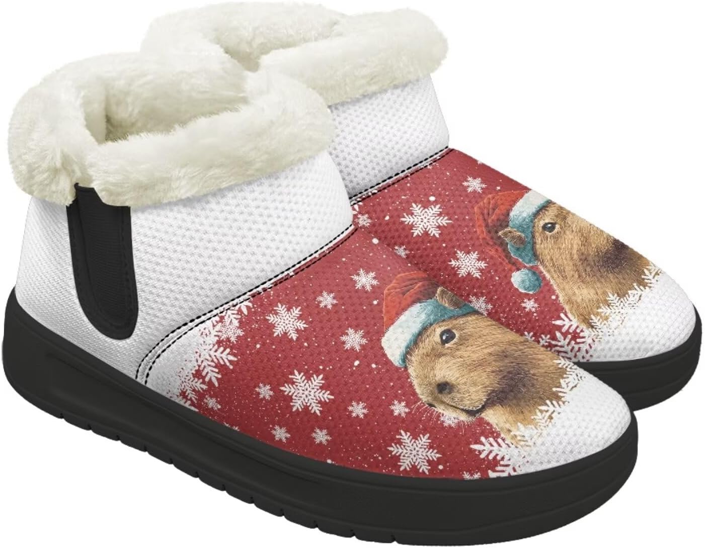 Рождественские ботинки Forchrinse для женщин и мужчин, зимние пушистые снежные ботильоны, удобные теплые короткие ботинки для прогулок, Christmas Capybara
Рождественские ботинки Forchrinse для женщин и мужчин, зимние пушистые снежные ботильоны, удобные теплые короткие ботинки для прогулок, Christmas Capybara