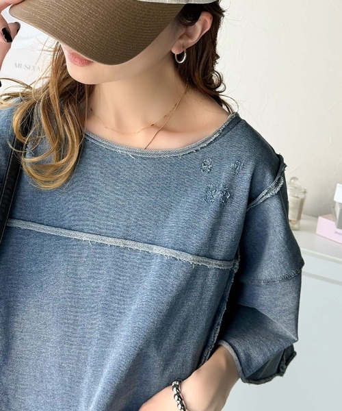 Футболка из флиса с короткими рукавами, эффектом потертости, бренд JaVa, цвет индиго-синий
Футболка из флиса с короткими рукавами, эффектом потертости, бренд JaVa, цвет индиго-синий