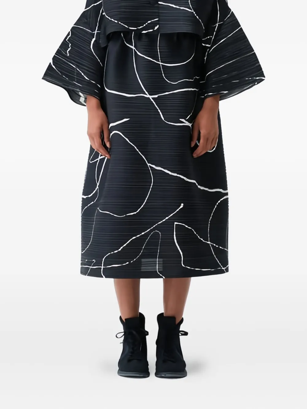 Плиссированная миди-юбка Pause Pleats Please Issey Miyake, черный
Плиссированная миди-юбка Pause Pleats Please Issey Miyake, черный