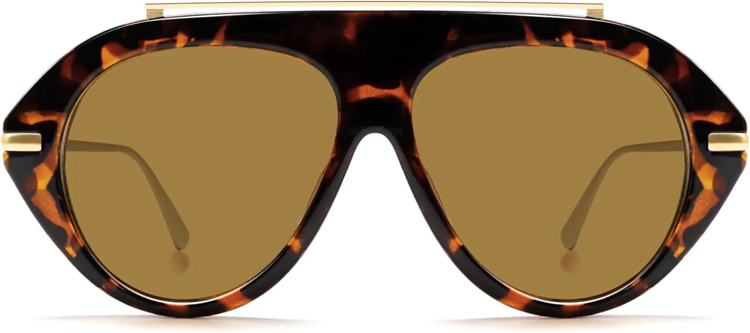 Солнцезащитные очки-авиаторы большого размера TYA для женщин и мужчин, модные ретро-очки в стиле 70-х, большие, золотистые, винтажные, Tortoise Frame-brown Lens
Солнцезащитные очки-авиаторы большого размера TYA для женщин и мужчин, модные ретро-очки в стиле 70-х, большие, золотистые, винтажные, Tortoise Frame-brown Lens