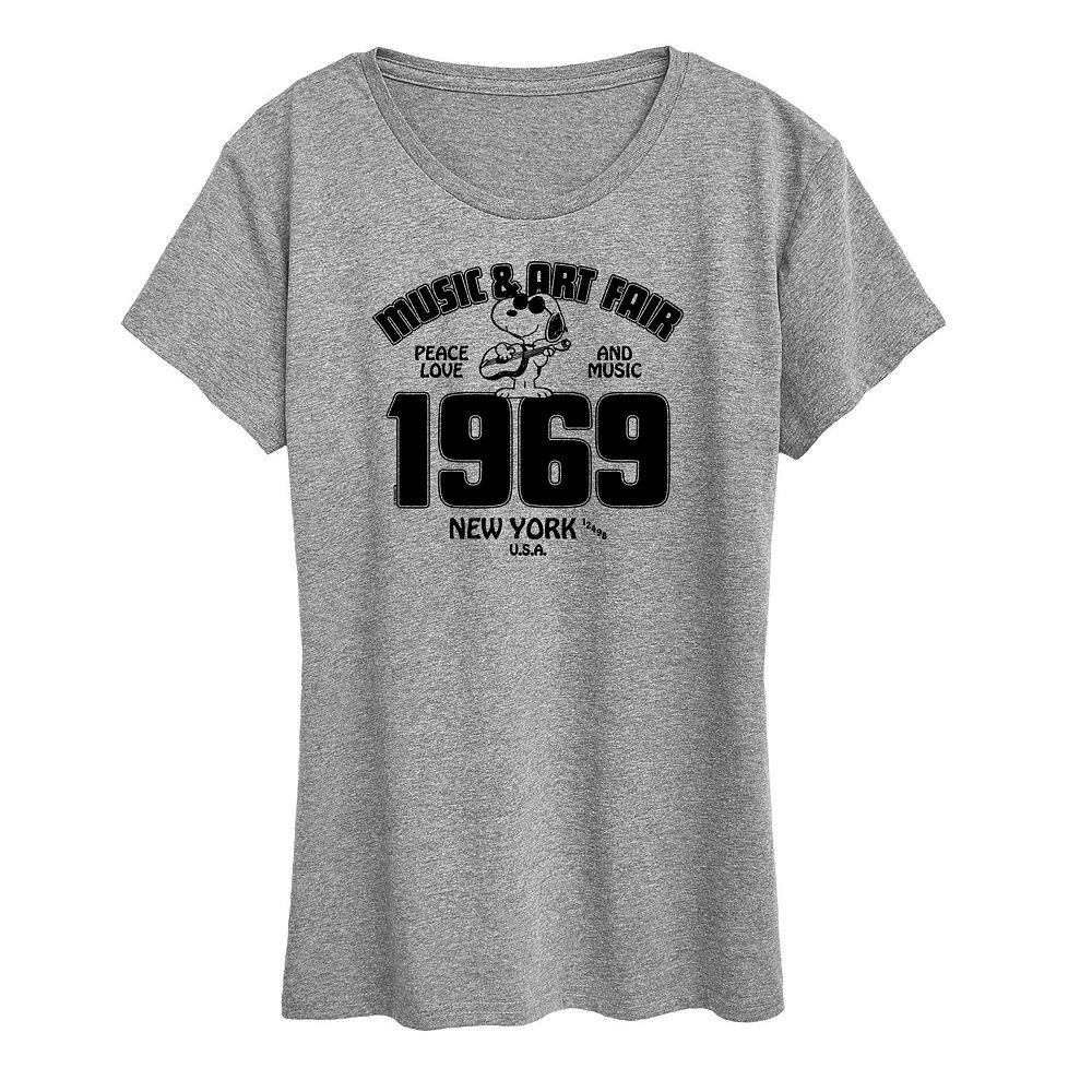 Женская футболка Peanuts Snoopy с графикой в стиле музыки и искусства Licensed Character, цвет Heather Gray
Женская футболка Peanuts Snoopy с графикой в стиле музыки и искусства Licensed Character, цвет Heather Gray