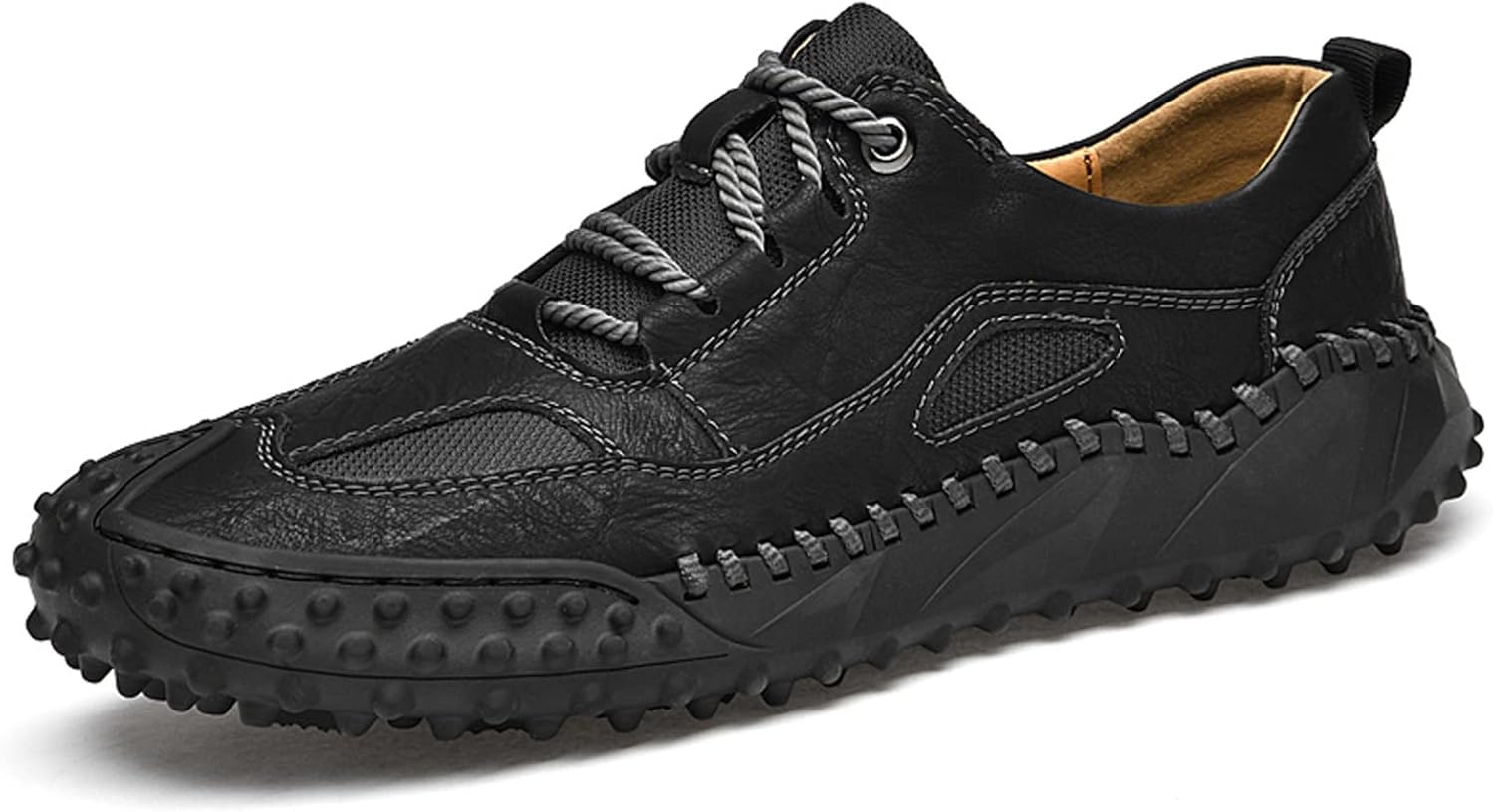 Мужские повседневные туфли Eliogn, модные лоферы, ходовые туфли, ручной работы, кожаные, дышащие кроссовки, нескользящие, легкие туристические туфли для мужчин, для прогулок, вождения и офиса, черный
Мужские повседневные туфли Eliogn, модные лоферы, ходовые туфли, ручной работы, кожаные, дышащие кроссовки, нескользящие, легкие туристические туфли для мужчин, для прогулок, вождения и офиса, черный