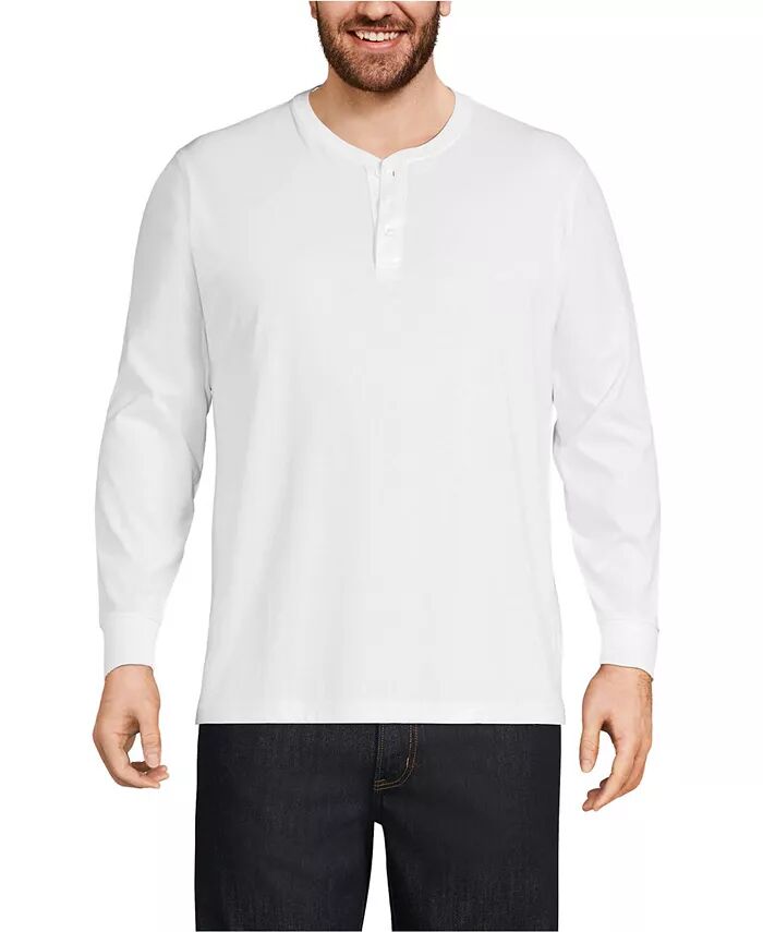 Футболка с длинным рукавом для мужчин Big and Tall Super-T Henley Lands' End, белый
Футболка с длинным рукавом для мужчин Big and Tall Super-T Henley Lands' End, белый