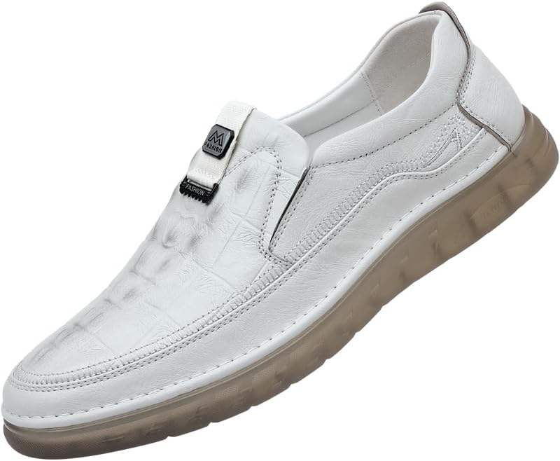 Мужские кожаные туфли противоскользящие, прогулочные, сандалии с воздухопроницаемой подошвой, повседневная обувь для мужчин для работы, офиса, вождения, кроссовки Sfxlucart, белый
Мужские кожаные туфли противоскользящие, прогулочные, сандалии с воздухопроницаемой подошвой, повседневная обувь для мужчин для работы, офиса, вождения, кроссовки Sfxlucart, белый