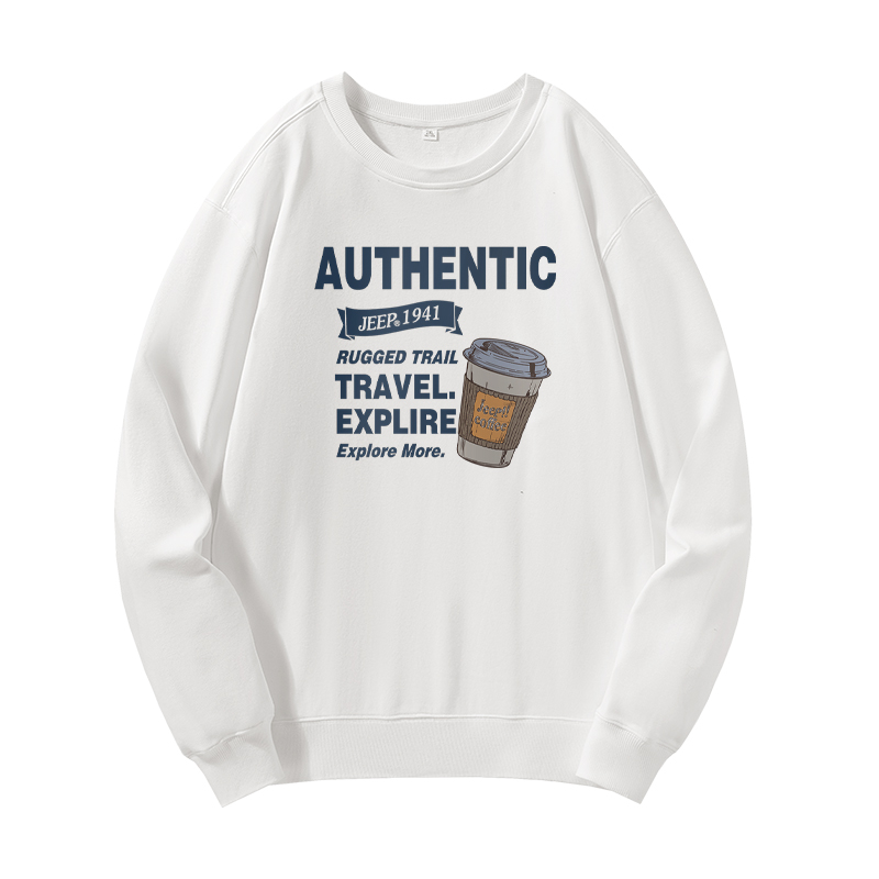 Унисекс свитшот Jeep, белый
Унисекс свитшот Jeep, белый