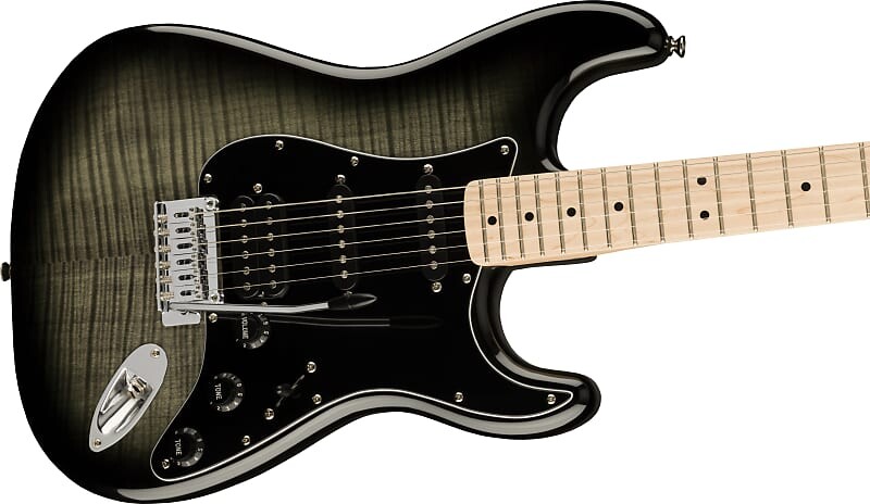 Электрогитара Squier Affinity Series Stratocaster FMT HSS, Maple Fingerboard, Black Pickguard, Black Burst
Электрогитара Squier Affinity Series Stratocaster FMT HSS, Maple Fingerboard, Black Pickguard, Black Burst