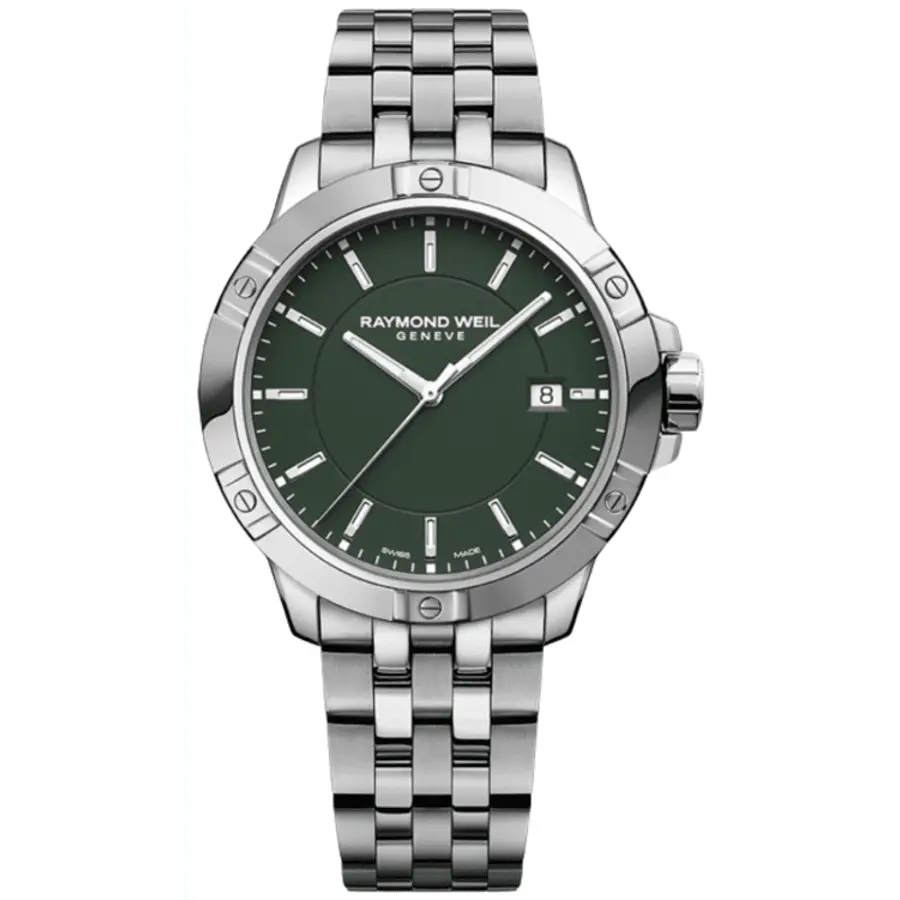 Raymond Weil Tango кварцевые мужские часы с зеленым циферблатом из стали 8160-ST-52041
Raymond Weil Tango кварцевые мужские часы с зеленым циферблатом из стали 8160-ST-52041