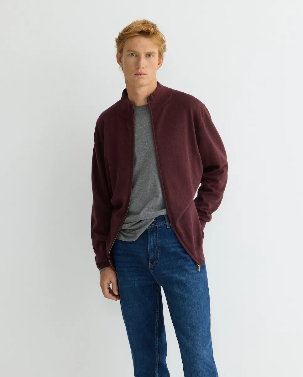 Мужской кардиган на молнии больших размеров Rushmore, бордовый
Мужской кардиган на молнии больших размеров Rushmore, бордовый