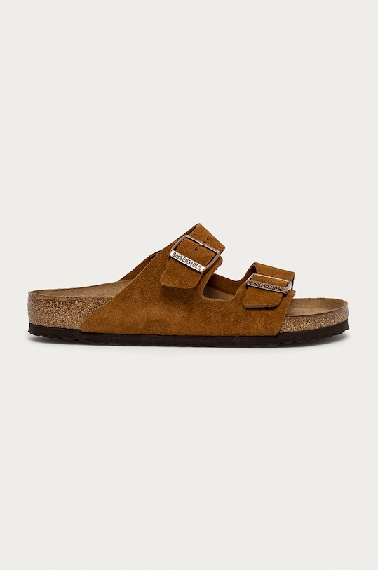 Замшевые шлепанцы Arizona Birkenstock, коричневый
Замшевые шлепанцы Arizona Birkenstock, коричневый