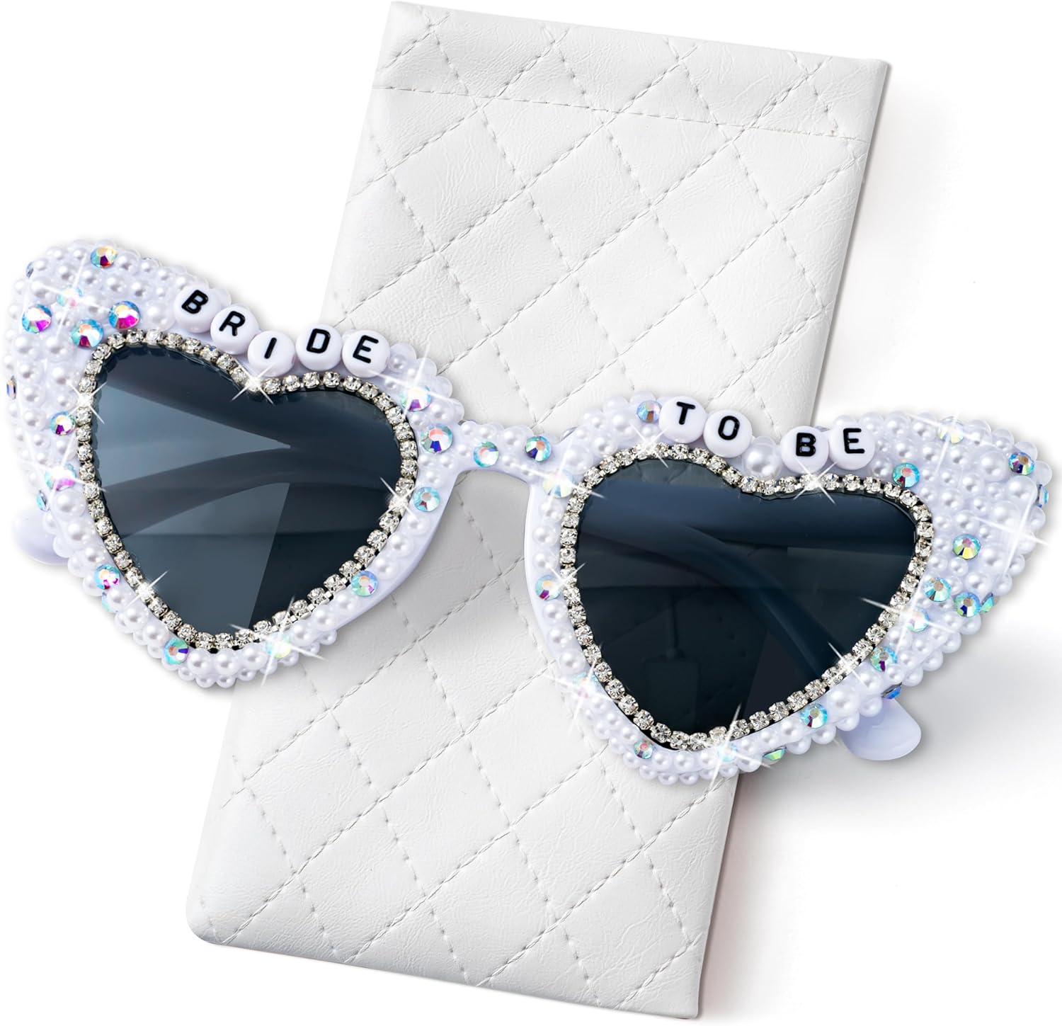 Солнцезащитные очки PANTIDE Bride To Be - очки в форме сердца со стразами, кристаллами и жемчугом, аксессуары для девичника, свадебной вечеринки, помолвки, ювелирный подарок для подружки невесты (белые)
Солнцезащитные очки PANTIDE Bride To Be - очки в форме сердца со стразами, кристаллами и жемчугом, аксессуары для девичника, свадебной вечеринки, помолвки, ювелирный подарок для подружки невесты (белые)