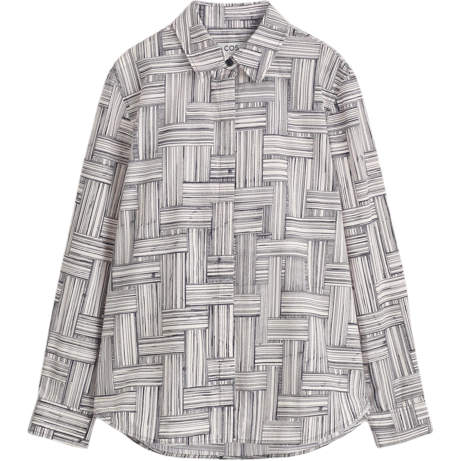 COS Женская рубашка beige/navy blue
COS Женская рубашка beige/navy blue