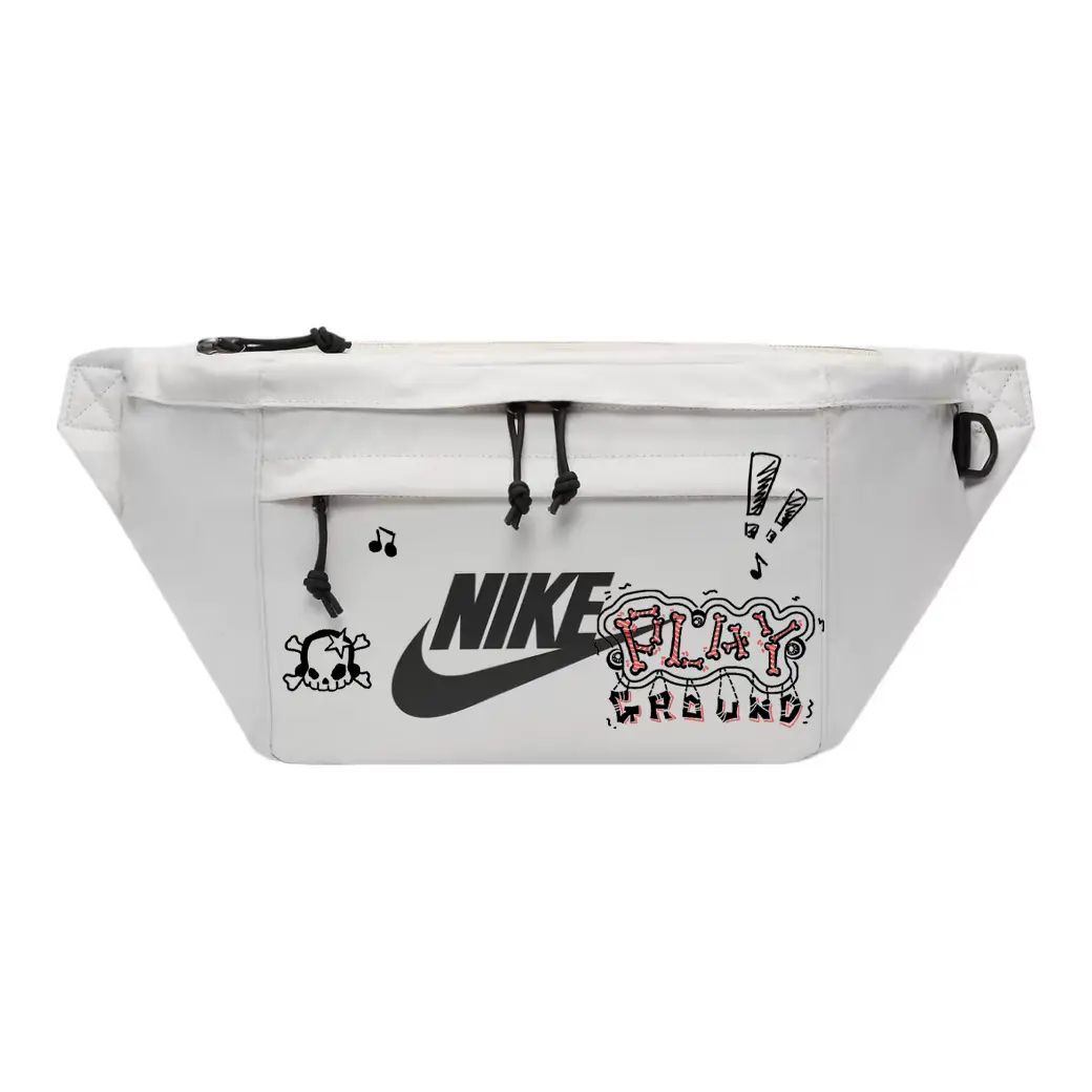 Nike Тканевый поясной рюкзак унисекс светло-серый, Skeleton Party
Nike Тканевый поясной рюкзак унисекс светло-серый, Skeleton Party