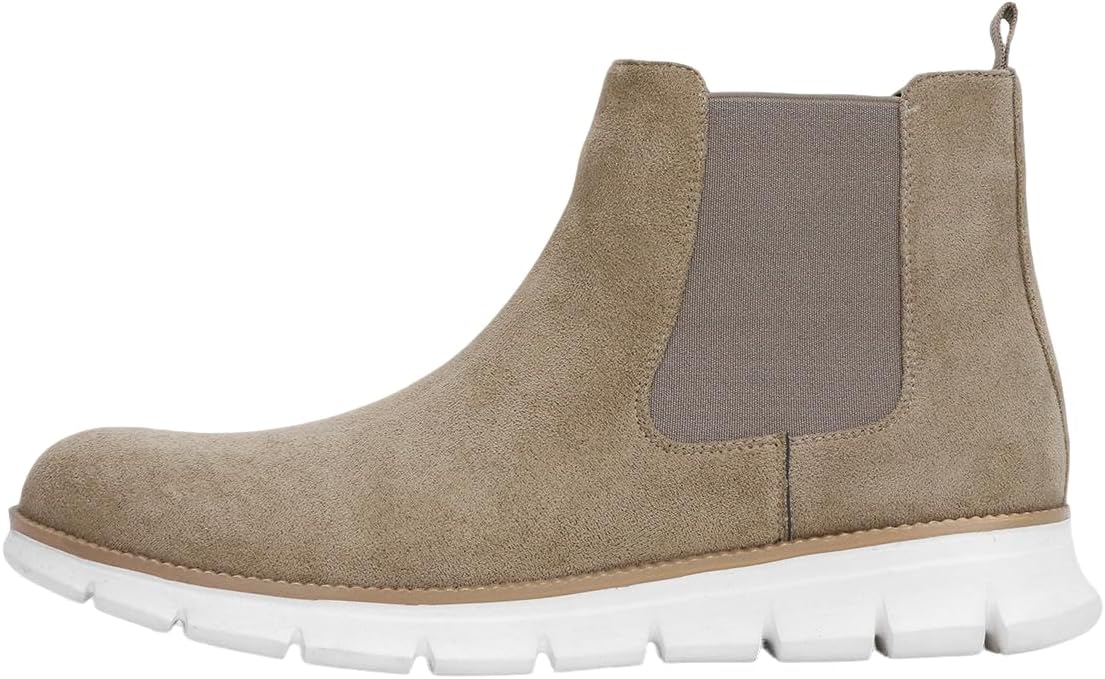 Мужские ботинки челси Santimon - мягкие замшевые ботильоны без шнурков, амортизирующие, гибкие, повседневные, удобные, бежевый
Мужские ботинки челси Santimon - мягкие замшевые ботильоны без шнурков, амортизирующие, гибкие, повседневные, удобные, бежевый