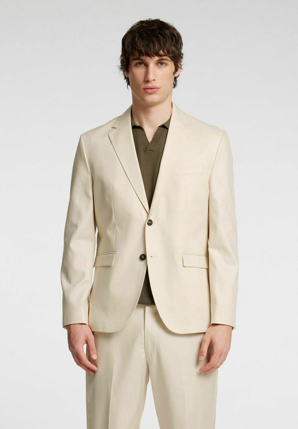 Пиджак-блейзер Suit jacket Selected Homme, бежевый 
Пиджак-блейзер Suit jacket Selected Homme, бежевый