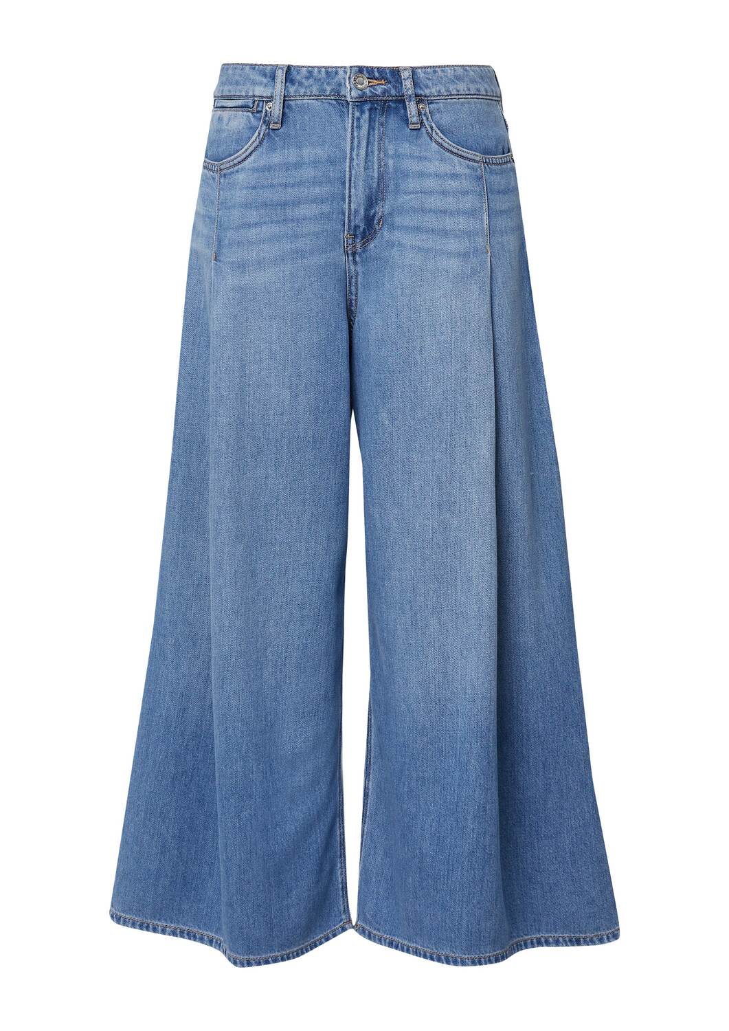 s.Oliver Широкие брюки-джинсы в синем дениме с плиссировкой
s.Oliver Широкие брюки-джинсы в синем дениме с плиссировкой