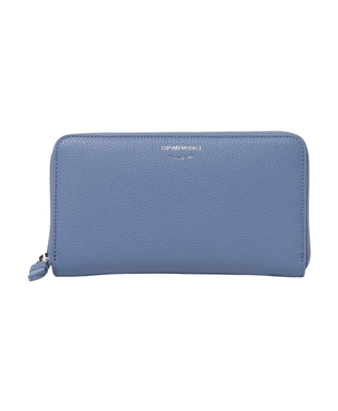 Кожаный кошелек на молнии Emporio Armani, синий
Кожаный кошелек на молнии Emporio Armani, синий