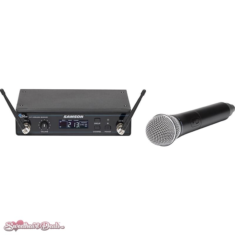 Микрофон Samson Concert 99 Frequency-Agile UHF Wireless Handheld Mic System - D Band (542–566 MHz)
Микрофон Samson Concert 99 Frequency-Agile UHF Wireless Handheld Mic System - D Band (542–566 MHz)