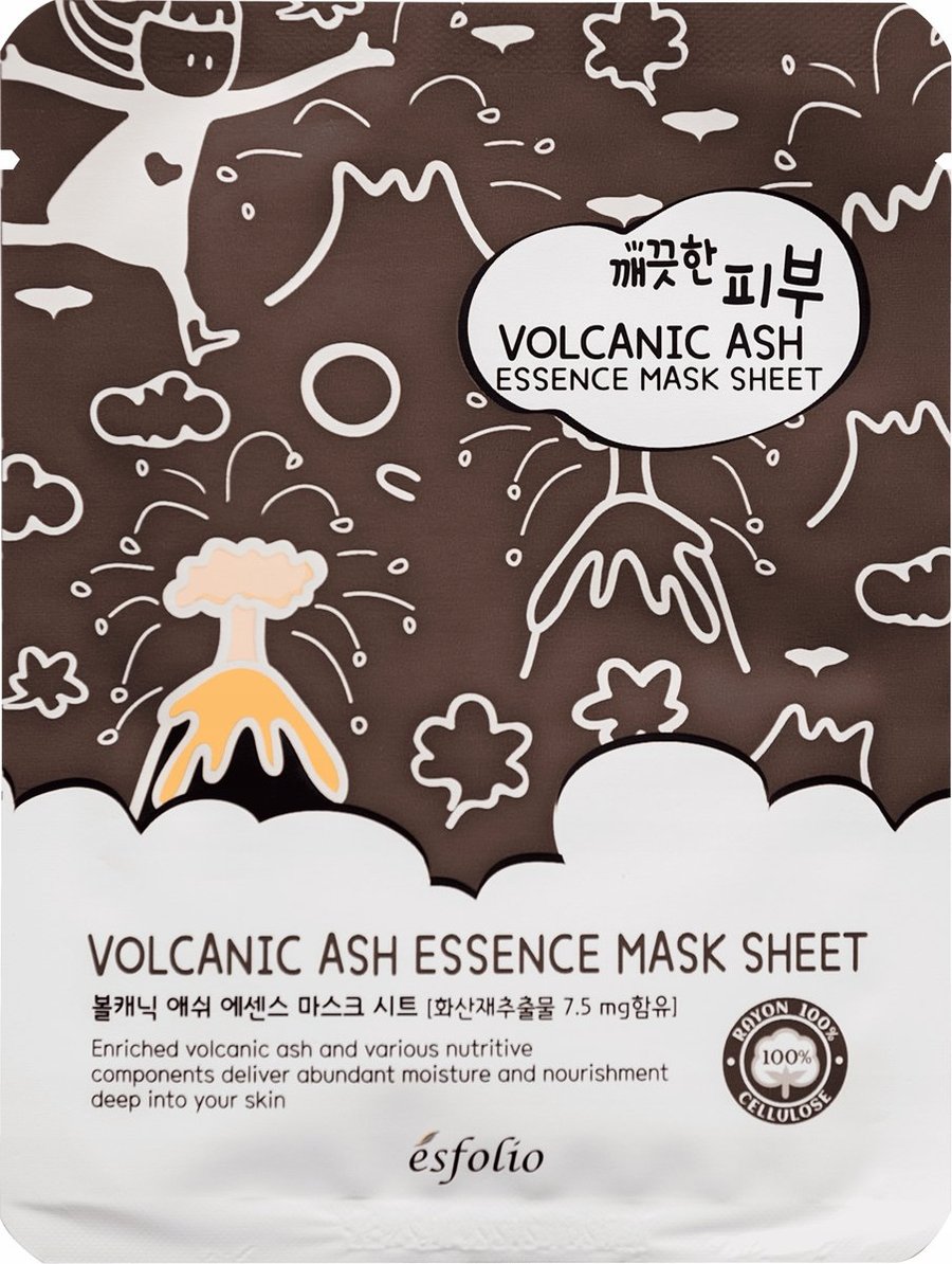 ESFOLIO Тканевая маска с вулканической пылью 25 мл
ESFOLIO Тканевая маска с вулканической пылью 25 мл