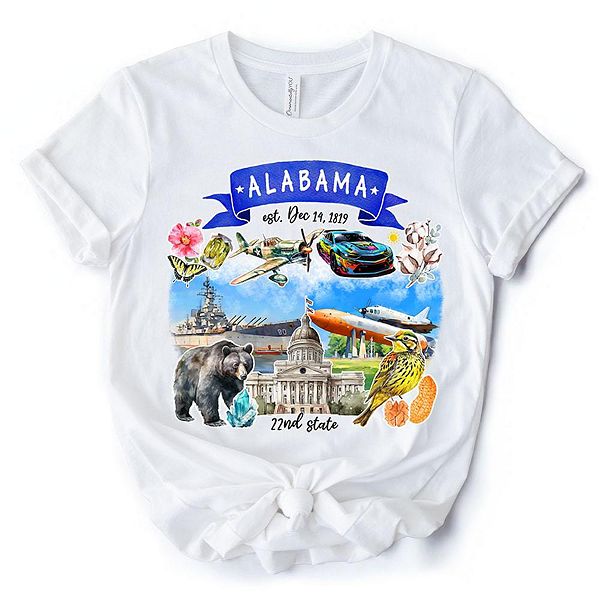 Футболка с тематикой штата Алабама и достопримечательностями Ornamentallyyou
Футболка с тематикой штата Алабама и достопримечательностями Ornamentallyyou