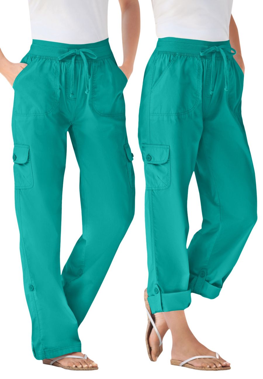 Женские брюки-карго/капри больших размеров, трансформируемые по длине Woman Within, Waterfall
Женские брюки-карго/капри больших размеров, трансформируемые по длине Woman Within, Waterfall