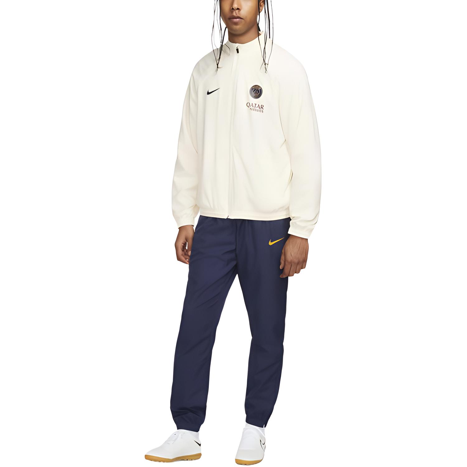 Nike Футбольный комплект майки Paris Saint-Germain Strike мужской coconut milk/black blue
Nike Футбольный комплект майки Paris Saint-Germain Strike мужской coconut milk/black blue