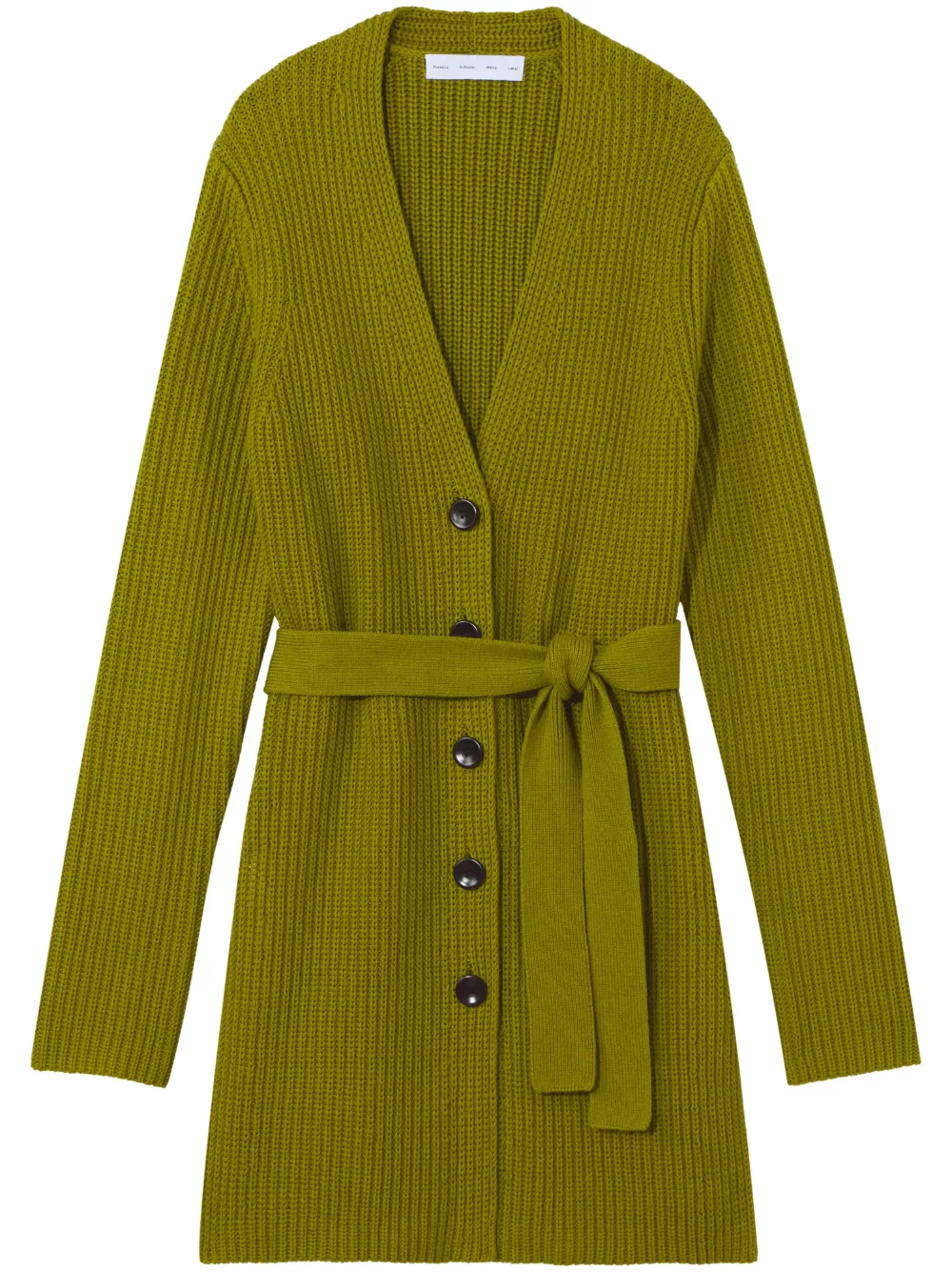 Кардиган с поясом из ребристой ткани Proenza Schouler White Label, зеленый
Кардиган с поясом из ребристой ткани Proenza Schouler White Label, зеленый