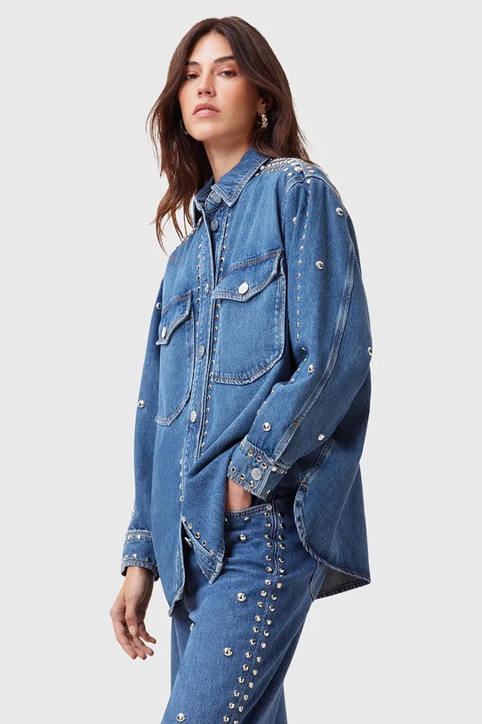 Хлопковая джимсовая рубашка ALBA Allsaints, синий
Хлопковая джимсовая рубашка ALBA Allsaints, синий