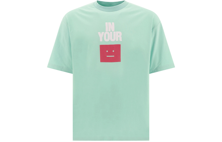 Футболка с принтом логотипа на лице Acne Studios, зеленая
Футболка с принтом логотипа на лице Acne Studios, зеленая