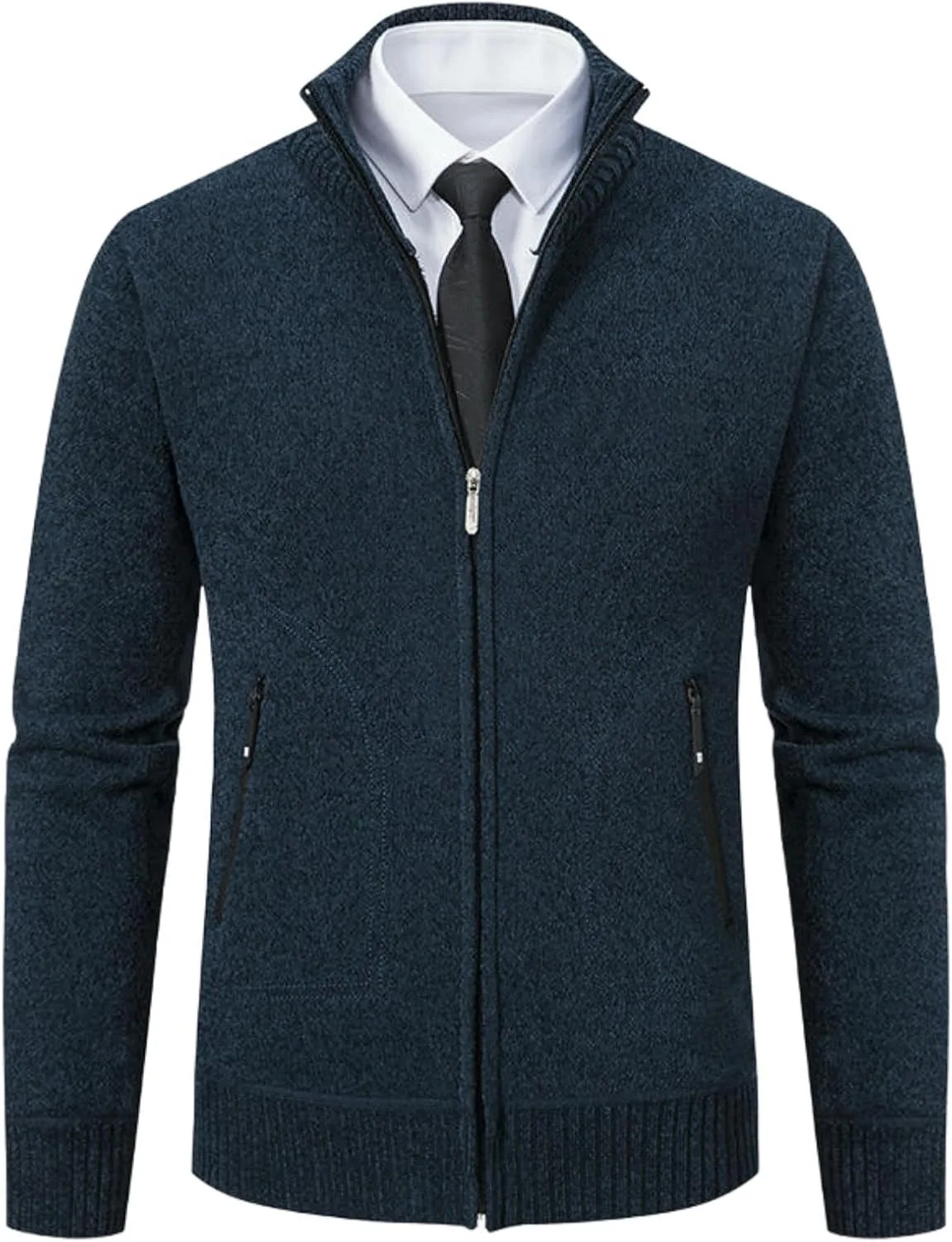 Мужской трендовый кардиган с воротником стойкой YEBAITOU
Мужской трендовый кардиган с воротником стойкой YEBAITOU