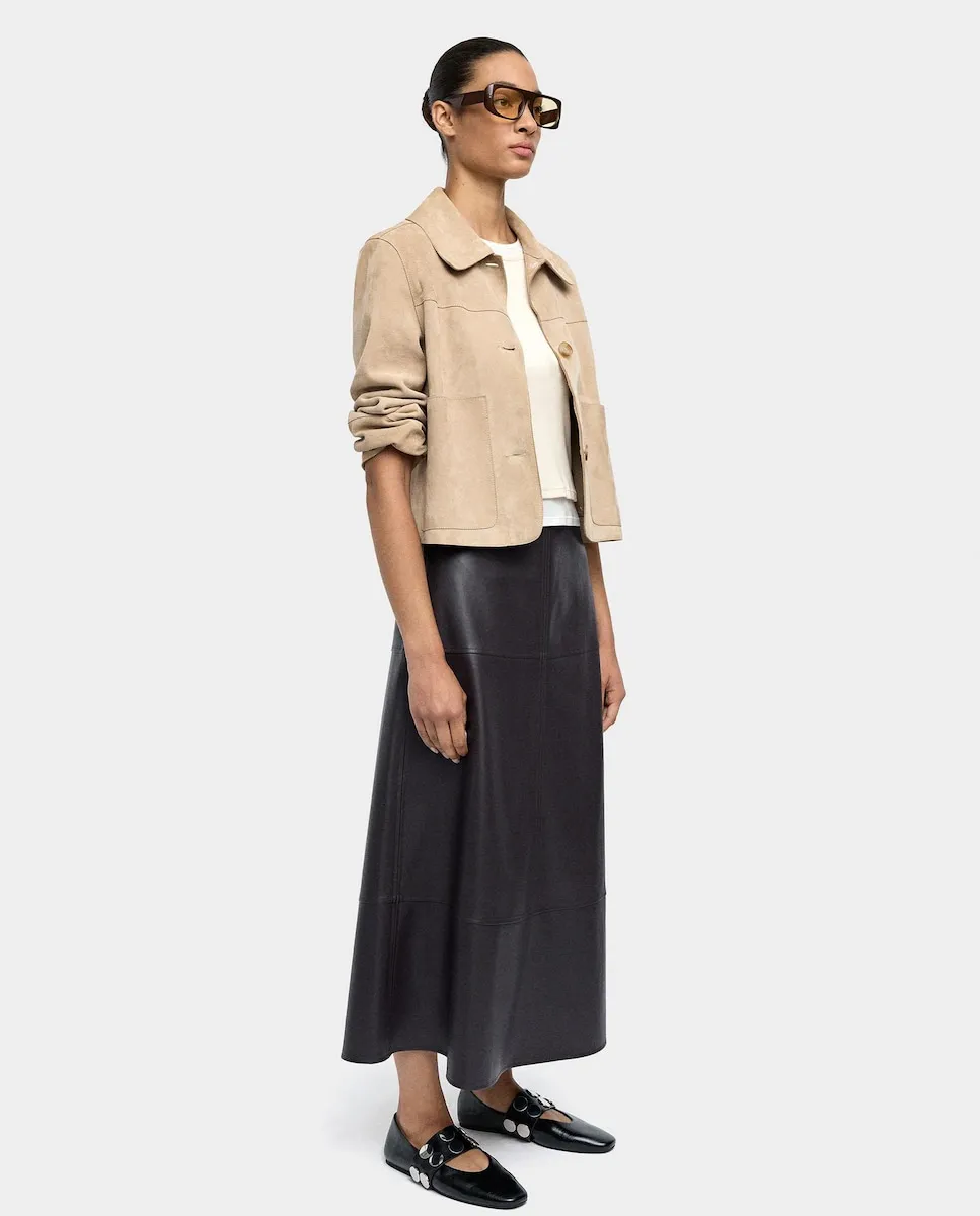 Длинная юбка под кожу с воланом Parfois, черный
Длинная юбка под кожу с воланом Parfois, черный