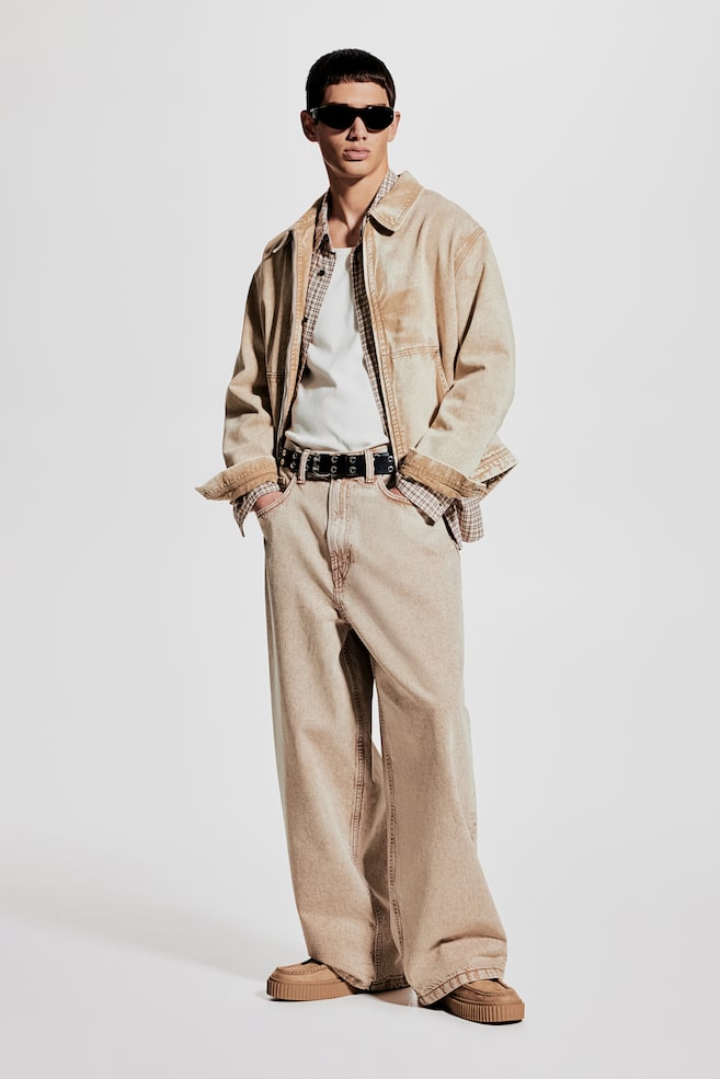 Очень мешковатые джинсы H&M, бежевый
Очень мешковатые джинсы H&M, бежевый