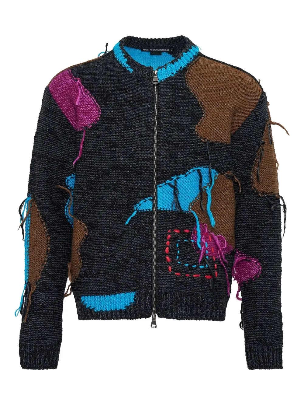 Кардиган на молнии с эффектом пэтчворк и рваными краями Andersson Bell, серый
Кардиган на молнии с эффектом пэтчворк и рваными краями Andersson Bell, серый