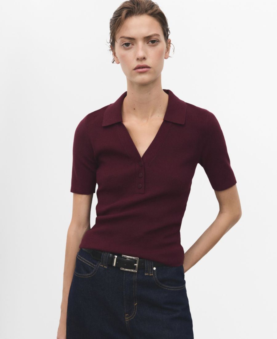 Женский свитер тонкой вязки с воротником-стойкой MANGO, Wine
Женский свитер тонкой вязки с воротником-стойкой MANGO, Wine