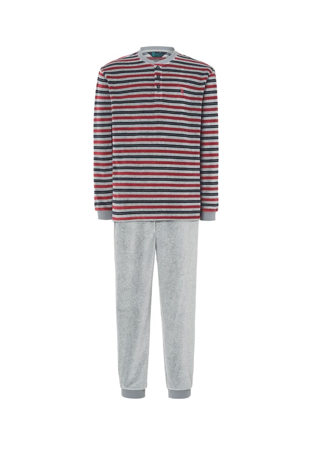 Зимняя пижама длинная бархатная полосатая красная El Búho Nocturno, красный
Зимняя пижама длинная бархатная полосатая красная El Búho Nocturno, красный