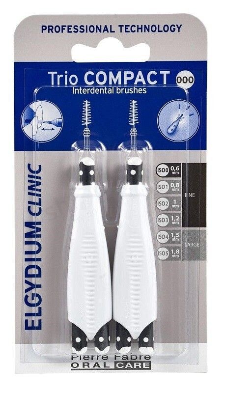 Elgydium Clinic Trio Compact Szczoteczki Bardzo Wąskie межзубные ершики, 2 шт.
Elgydium Clinic Trio Compact Szczoteczki Bardzo Wąskie межзубные ершики, 2 шт.