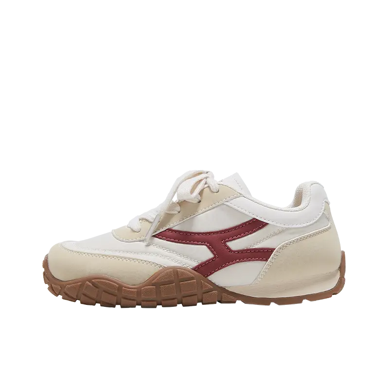 Нескользящие низкие детские кроссовки для повседневной носки YeeHoO, бежевый/красный 
Нескользящие низкие детские кроссовки для повседневной носки YeeHoO, бежевый/красный