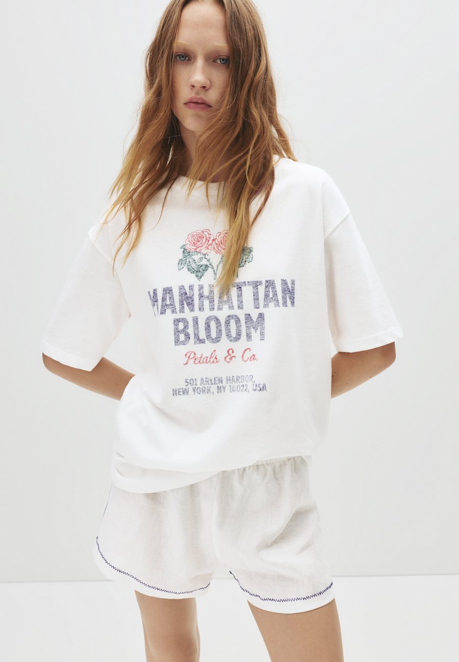 Футболка PULL&BEAR MANHATTAN BLOOM , White
Футболка PULL&BEAR MANHATTAN BLOOM , White