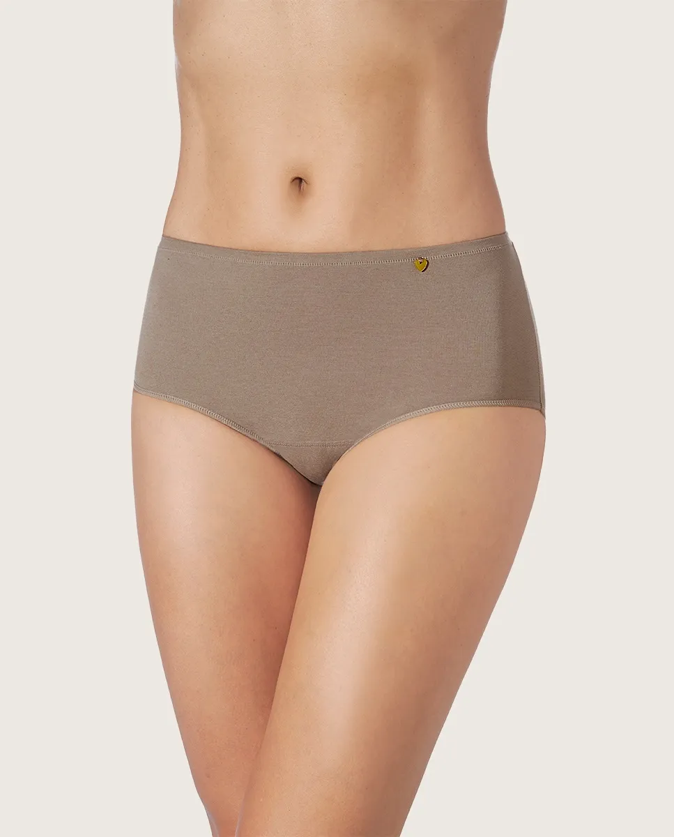 Трусы высокие из экологичной ткани Zd, серо-коричневый
Трусы высокие из экологичной ткани Zd, серо-коричневый