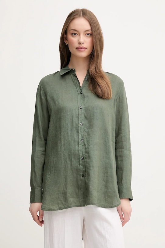 Льняная рубашка United Colors Of Benetton, зеленый
Льняная рубашка United Colors Of Benetton, зеленый