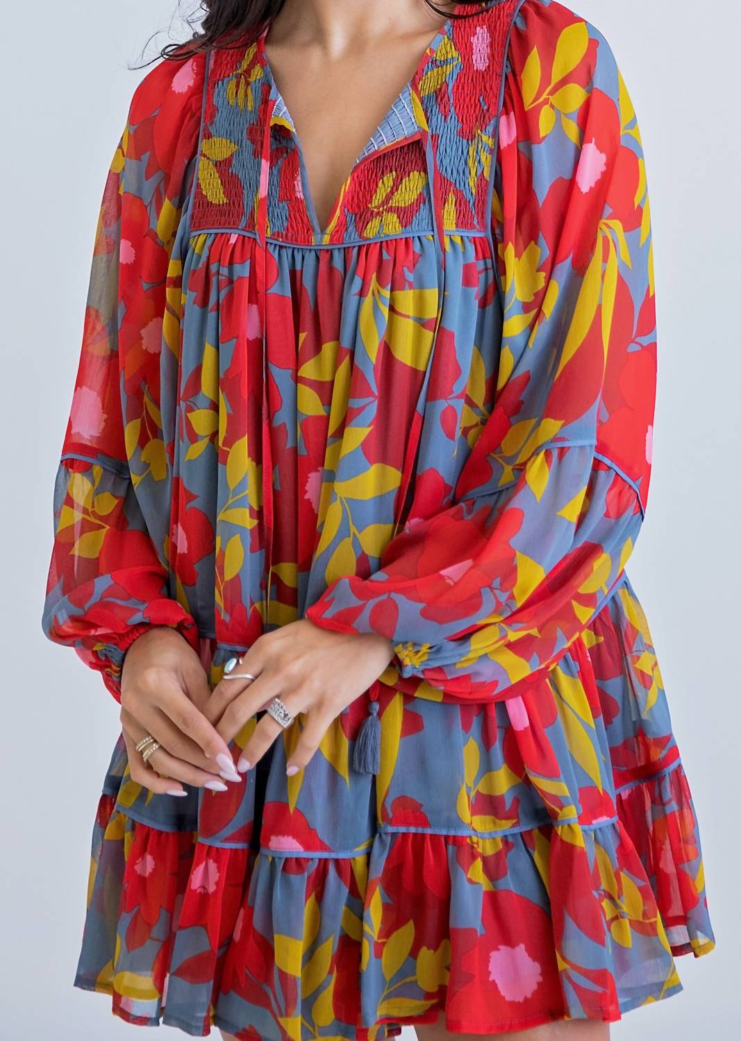 Платье Lena Floral Chiffon Boho Tier в красном цвете Karlie, Red Multi
Платье Lena Floral Chiffon Boho Tier в красном цвете Karlie, Red Multi