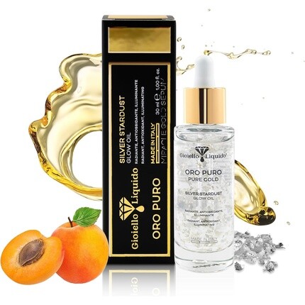 Silver Stardust Glow Oil Питательное масло для лица с чистым серебром и концентрированными маслами Идеально подходит для дермароллера Увлажняющее масло для лица 30 мл Gioiello Liquido
Silver Stardust Glow Oil Питательное масло для лица с чистым серебром и концентрированными маслами Идеально подходит для дермароллера Увлажняющее масло для лица 30 мл Gioiello Liquido
