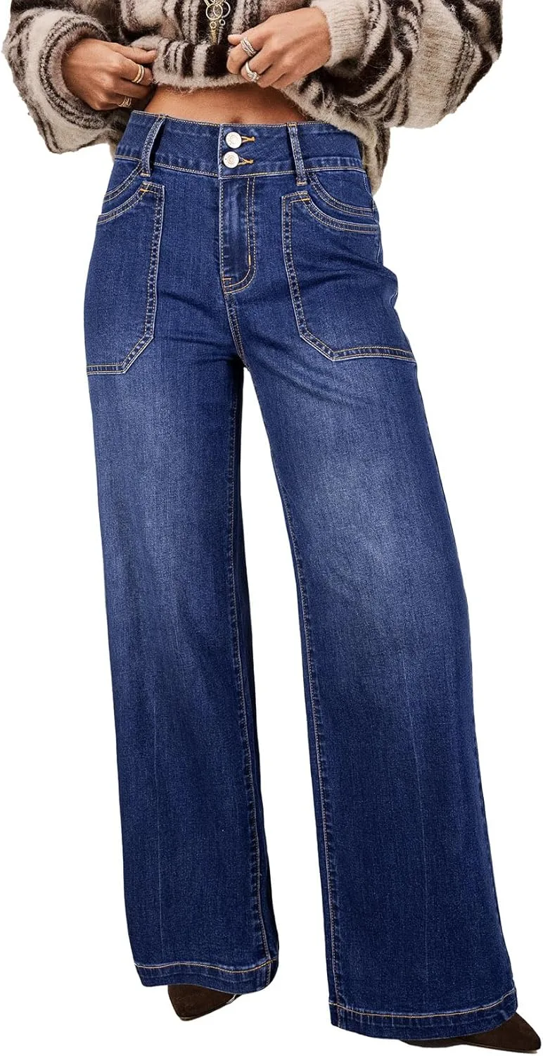 Женские джинсы Astylish с высокой талией и расклешенными штанинами
Женские джинсы Astylish с высокой талией и расклешенными штанинами