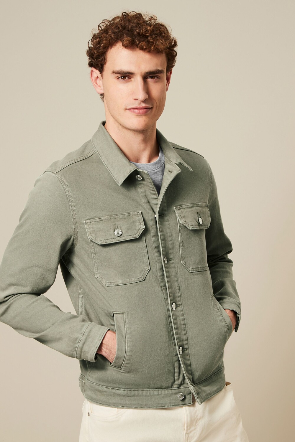 Джинсовая куртка дальнобойщика Next, зеленый
Джинсовая куртка дальнобойщика Next, зеленый