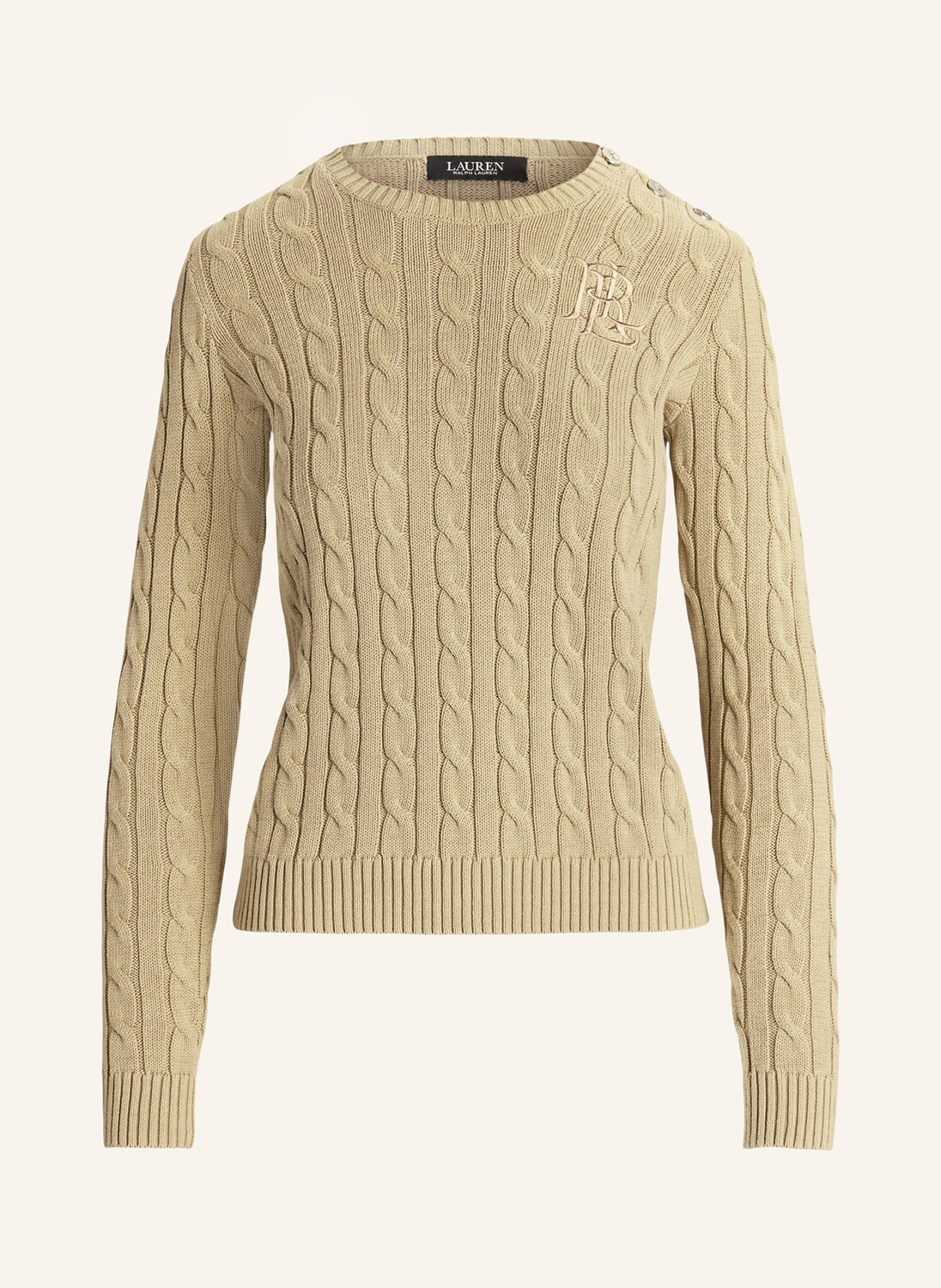 Свитер из блестящей пряжи LAUREN RALPH LAUREN, кэмел 
Свитер из блестящей пряжи LAUREN RALPH LAUREN, кэмел