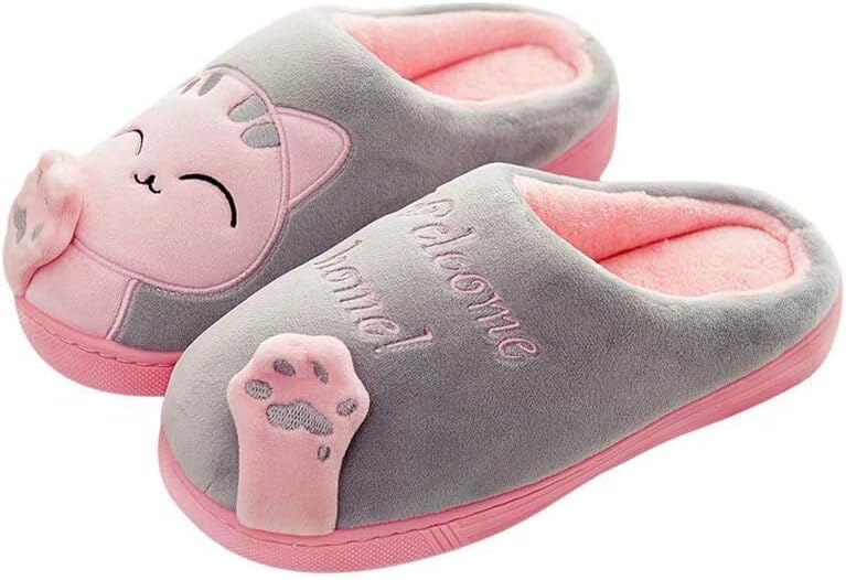 Теплые домашние тапочки Zonkacen с антискользящей подошвой для женщин и мужчин с милым рисунком кота, розовый/серый
Теплые домашние тапочки Zonkacen с антискользящей подошвой для женщин и мужчин с милым рисунком кота, розовый/серый