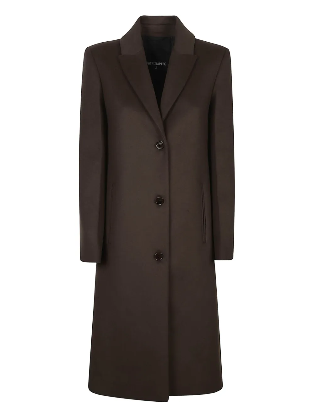 Шерстяное пальто Patrizia Pepe, коричневый
Шерстяное пальто Patrizia Pepe, коричневый